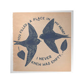 Wings of Love Decoposter: You Filled a Place in My Heart